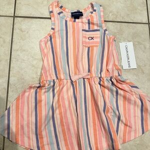 Calvin Klein Kids Multicolor Striped Dress